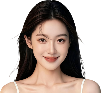 古里纹眉模特图片