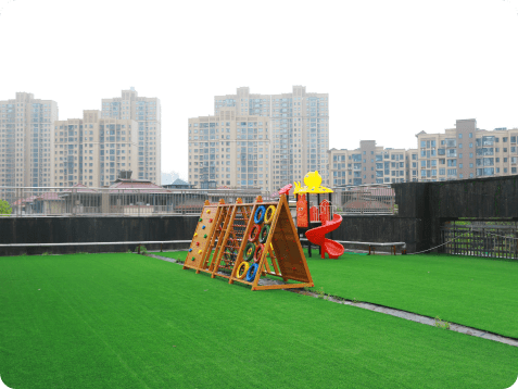 长沙县茁越儿童服务中心室外活动区