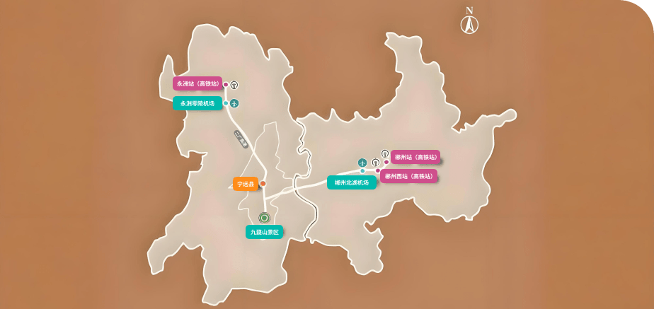 九嶷山的地图