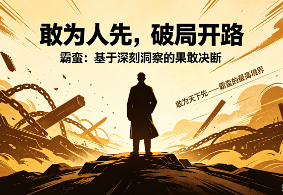 敢为人先，破局开路